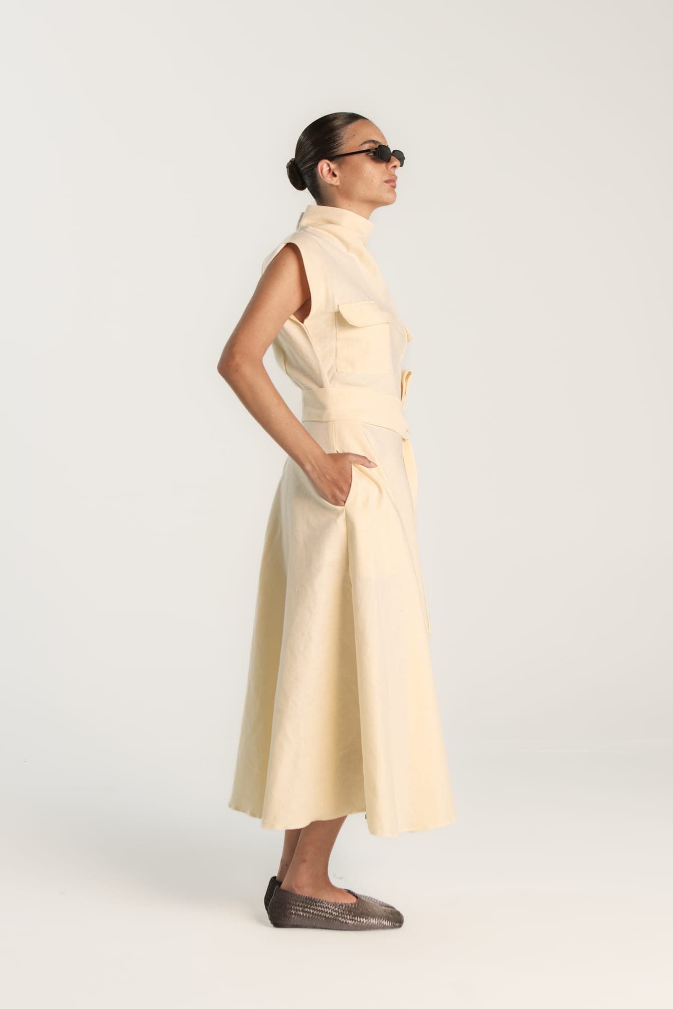 Field Linen Dress - View 4