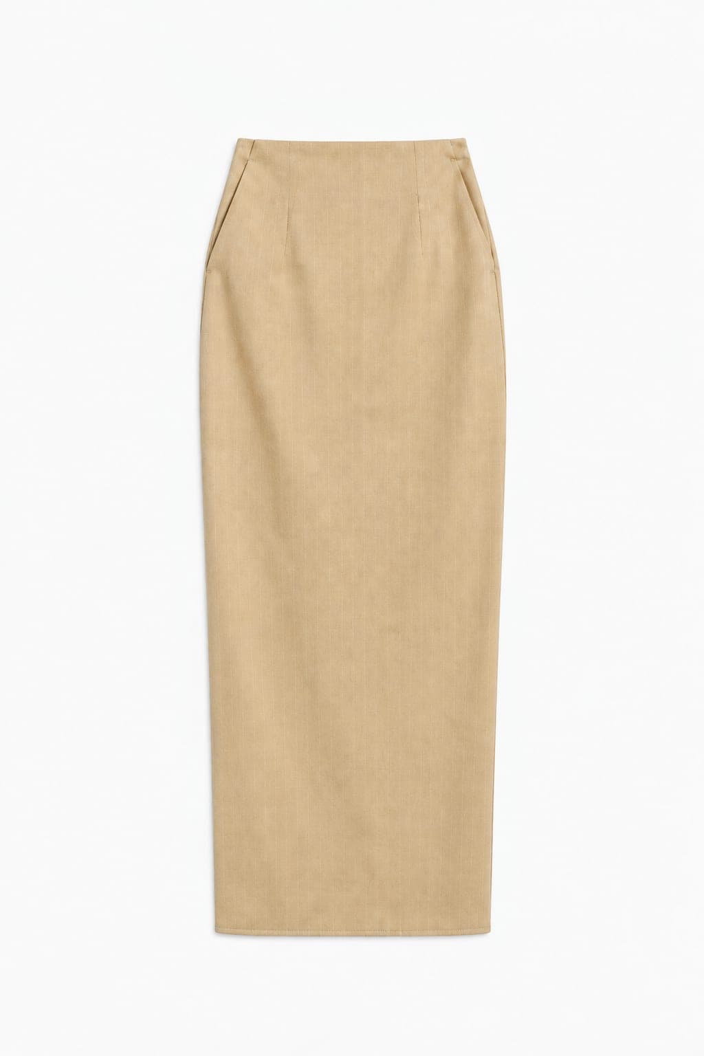 Pinstripe Column Skirt - View 1