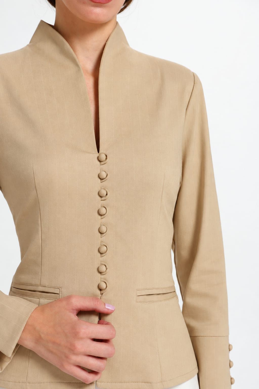 Sienna Pinstripe Blouse - View 2